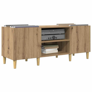 Schallplattenschrank Artisan Eiche 121 cm