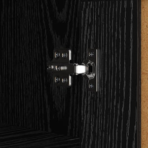 vidaXL Sideboard Black Oak Look 69.5 x 34 x 90 cm