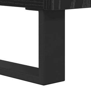 vidaXL Sideboard Black Oak Look 69.5 x 34 x 90 cm