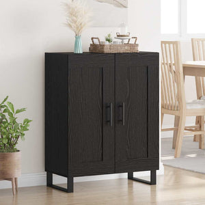 vidaXL Sideboard Black Oak Look 69.5 x 34 x 90 cm