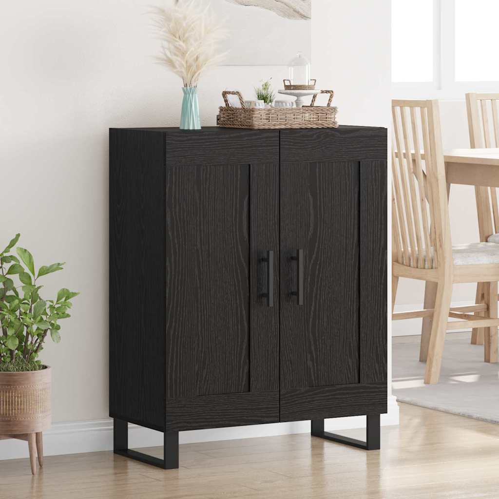 vidaXL Sideboard Black Oak Look 69.5 x 34 x 90 cm