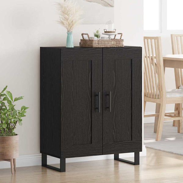 vidaXL Sideboard Black Oak Look 69.5 x 34 x 90 cm