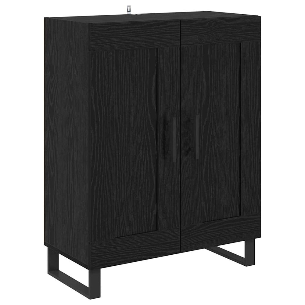 vidaXL Sideboard Black Oak Look 69.5 x 34 x 90 cm
