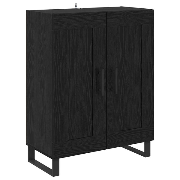 vidaXL Sideboard Black Oak Look 69.5 x 34 x 90 cm