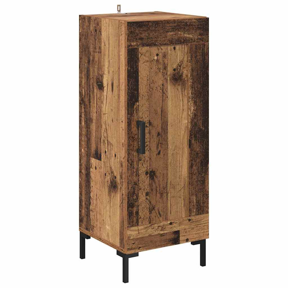 vidaXL Sideboard Olden Reclaimed Wood 34.5 x 34 x 90 cm Engineered Wood and Iron