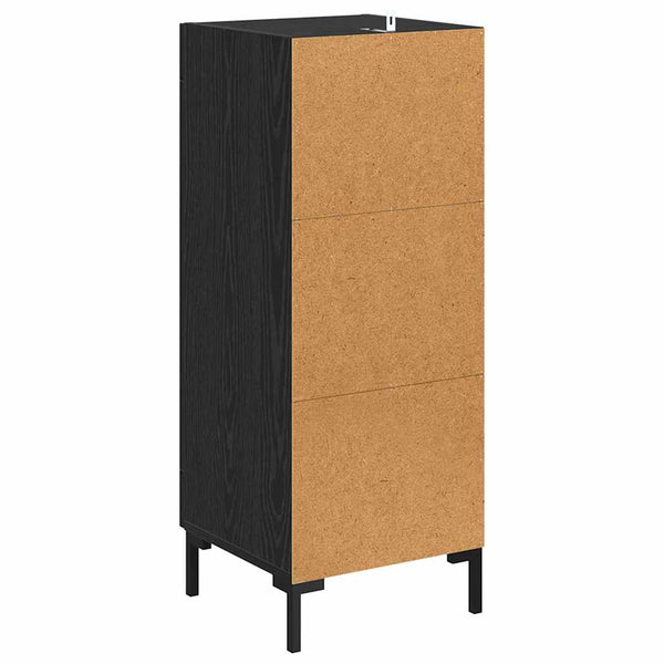 vidaXL Sideboard Olden Black Oak Look 34.5 x 34 x 90 cm