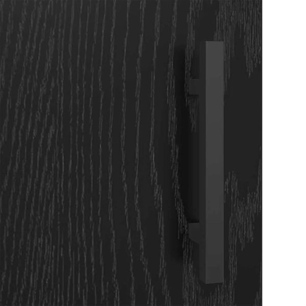 Schwarzes Sideboard Eichenoptik 90cm