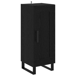 Schwarzes Sideboard Eichenoptik 90cm
