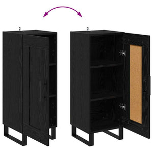 Schwarzes Sideboard Eichenoptik 90cm