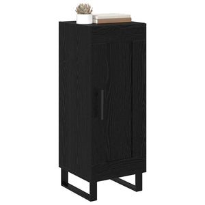 Schwarzes Sideboard Eichenoptik 90cm
