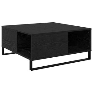 Couchtisch Schwarz Eichenoptik 80x80 cm