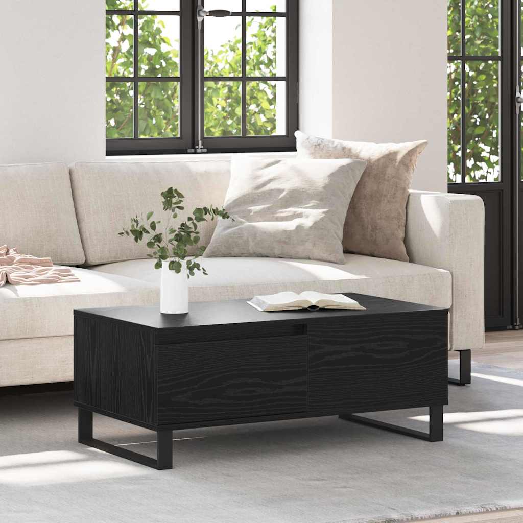 Couchtisch Schwarz Eiche 90x50 cm