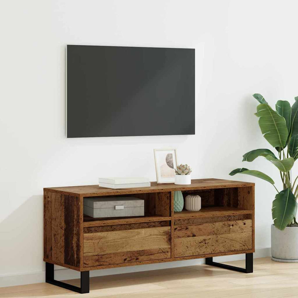 TV-Schrank Altholz & Eisen, 100 cm