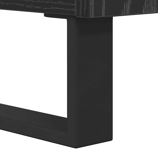 TV-Schrank Schwarz Eichenoptik 100 cm