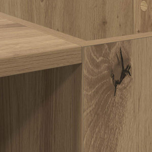 Schallplattenschrank Artisan Eiche mit Regal
