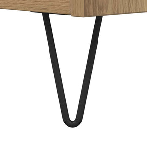 Schallplattenschrank Artisan Eiche mit Regal