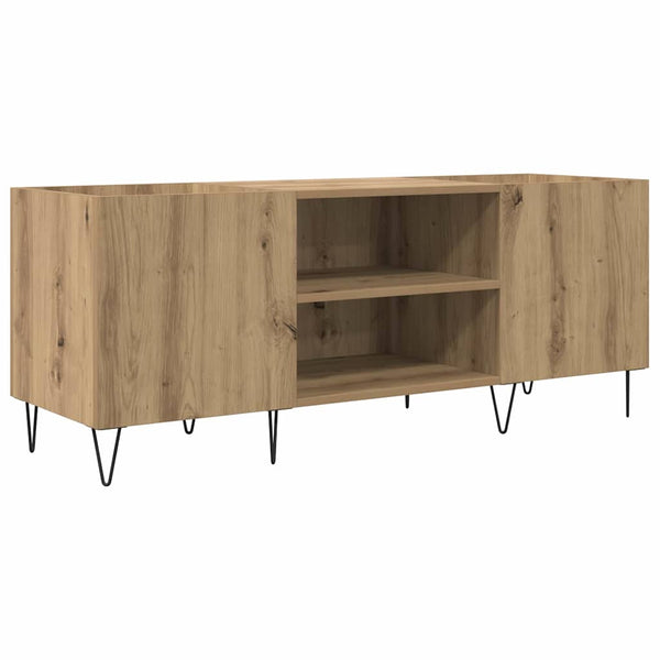 Schallplattenschrank Artisan Eiche mit Regal