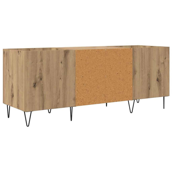 Schallplattenschrank Artisan Eiche mit Regal