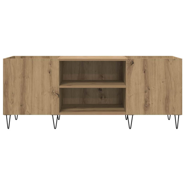 Schallplattenschrank Artisan Eiche mit Regal