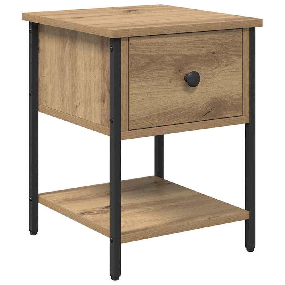 vidaXL Bedside Cabinet Artisan Oak 34 x 35.5 x 45 cm Engineered Wood