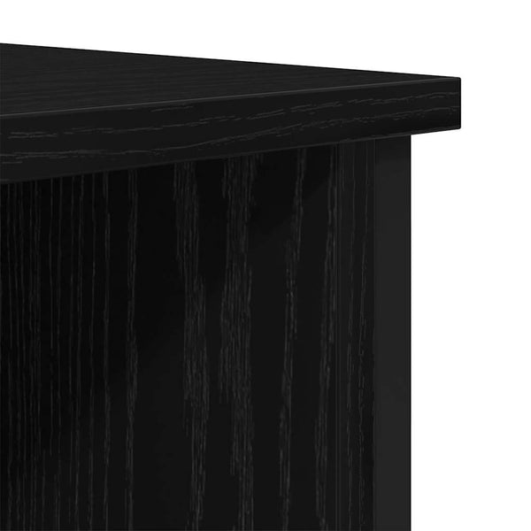 TV-Schrank Schwarz Eichen-Optik 100 cm