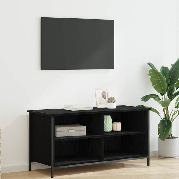 TV-Schrank Schwarz Eichen-Optik 100 cm