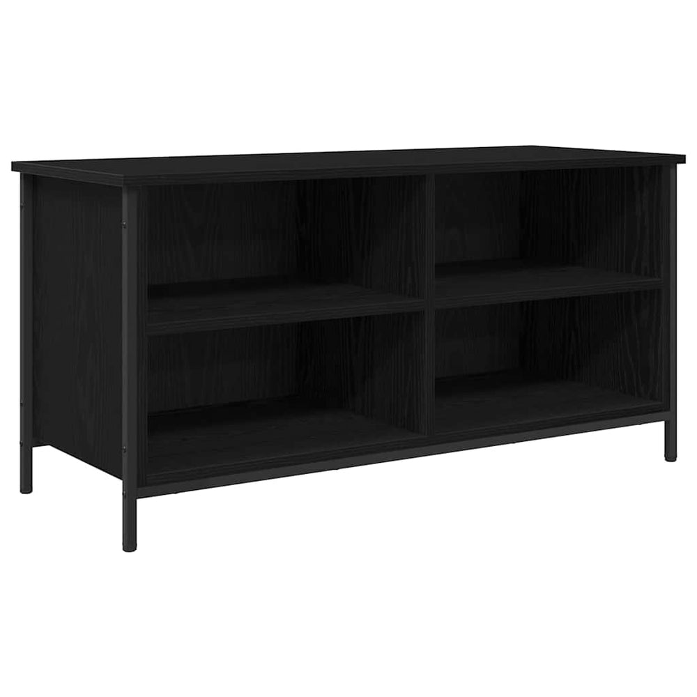 TV-Schrank Schwarz Eichen-Optik 100 cm