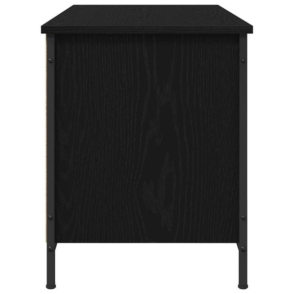 TV-Schrank Schwarz Eichen-Optik 100 cm