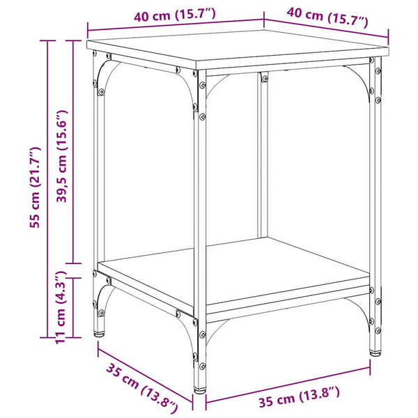 Couchtisch Altholz 40x40 cm