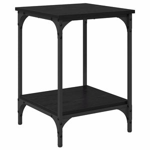 Couchtisch Schwarz Eichenoptik 40x40 cm