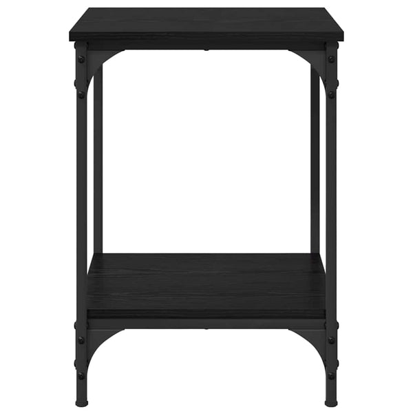 Couchtisch Schwarz Eichenoptik 40x40 cm