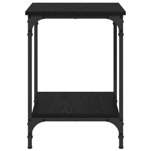 Couchtisch Schwarz Eichenoptik 40x40 cm