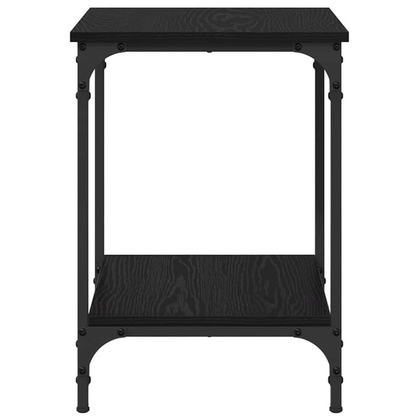 Couchtisch Schwarz Eichenoptik 40x40 cm