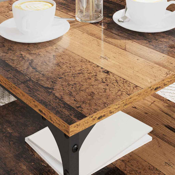 Couchtisch Altholz 55x55 cm