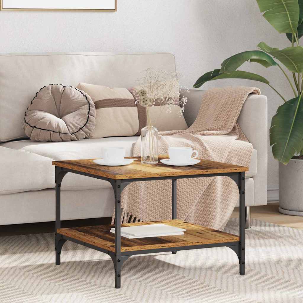 Couchtisch Altholz 55x55 cm