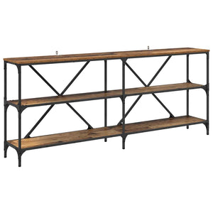 Konsolentisch Altholz mit Regal 180cm