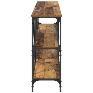 Konsolentisch Altholz mit Regal 180cm