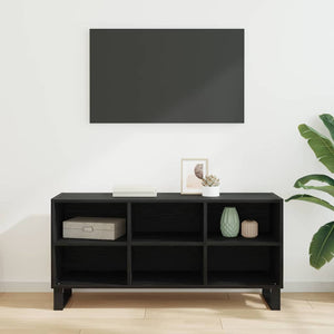 TV-Schrank, Schwarz Eichen-Optik, 103,5 cm