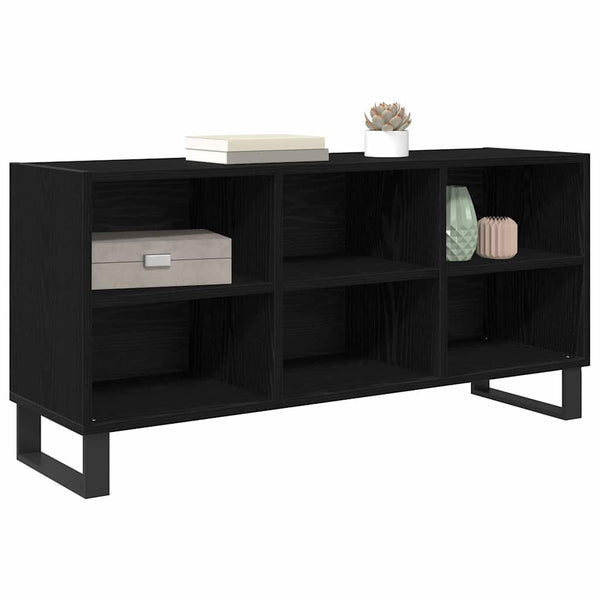 TV-Schrank, Schwarz Eichen-Optik, 103,5 cm