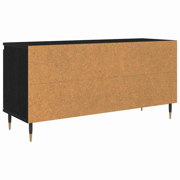 TV-Schrank Schwarz Eichenoptik 104 cm