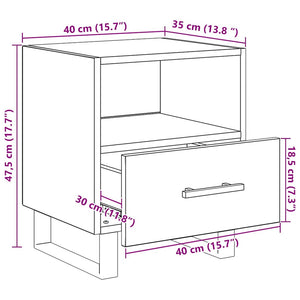 Nachttisch 2er Set Artisan Eiche