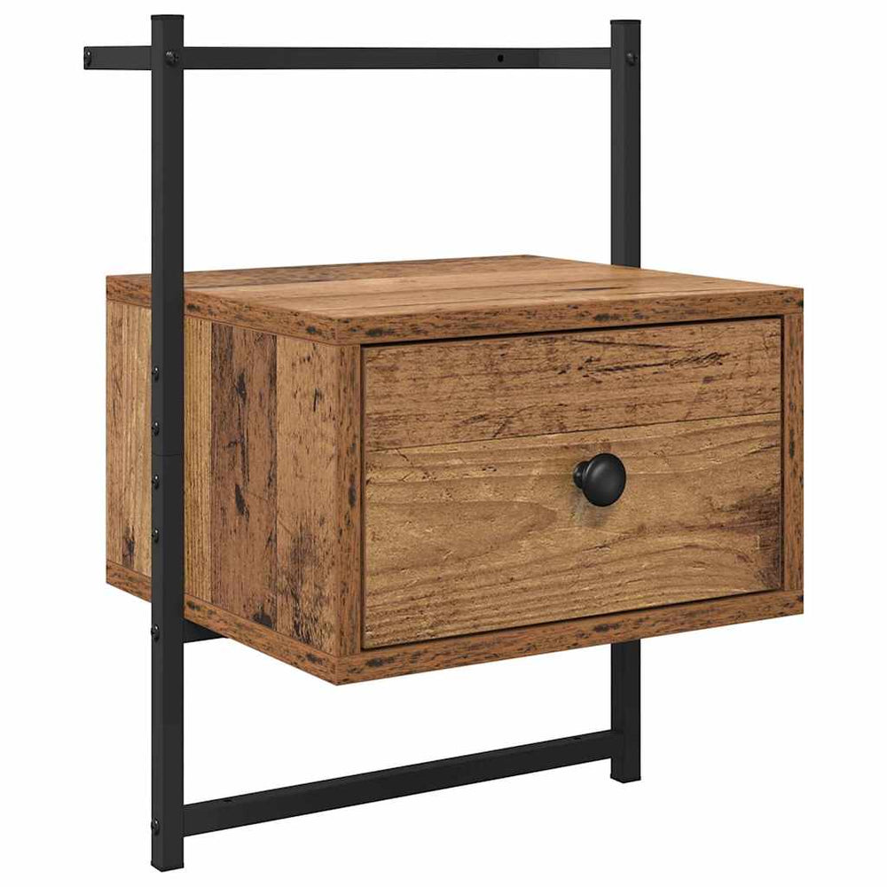 vidaXL Nightstand with Drawers Reclaimed Wood 35 x 30 x 51 cm Engineered Wood