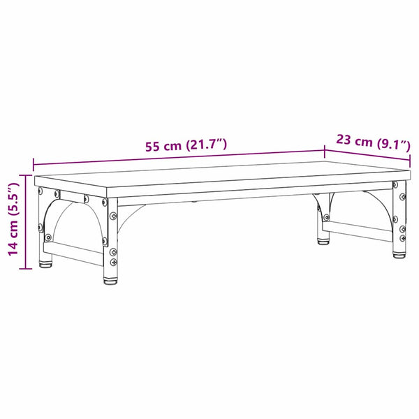 Monitorständer Altholz 55 cm