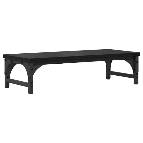 vidaXL Support d'écran Noir Effet Chêne 55 x 23 x 14 cm