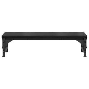 vidaXL Support d'écran Noir Effet Chêne 55 x 23 x 14 cm
