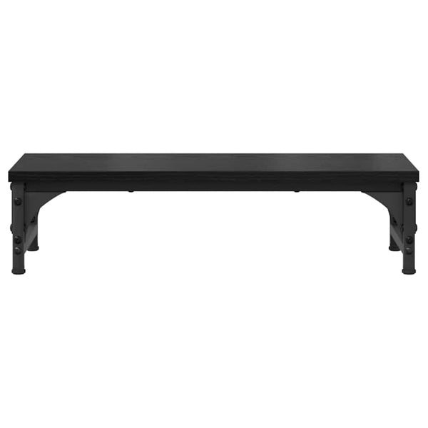 vidaXL Support d'écran Noir Effet Chêne 55 x 23 x 14 cm