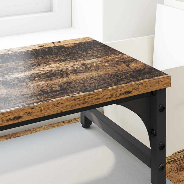vidaXL Support d'écran en bois de récupération 105 x 23 x 15,5 cm Bois d'ingénierie