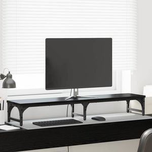 Monitorständer Schwarz Eiche 105 cm