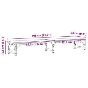 Monitorständer Schwarz Eiche 105 cm