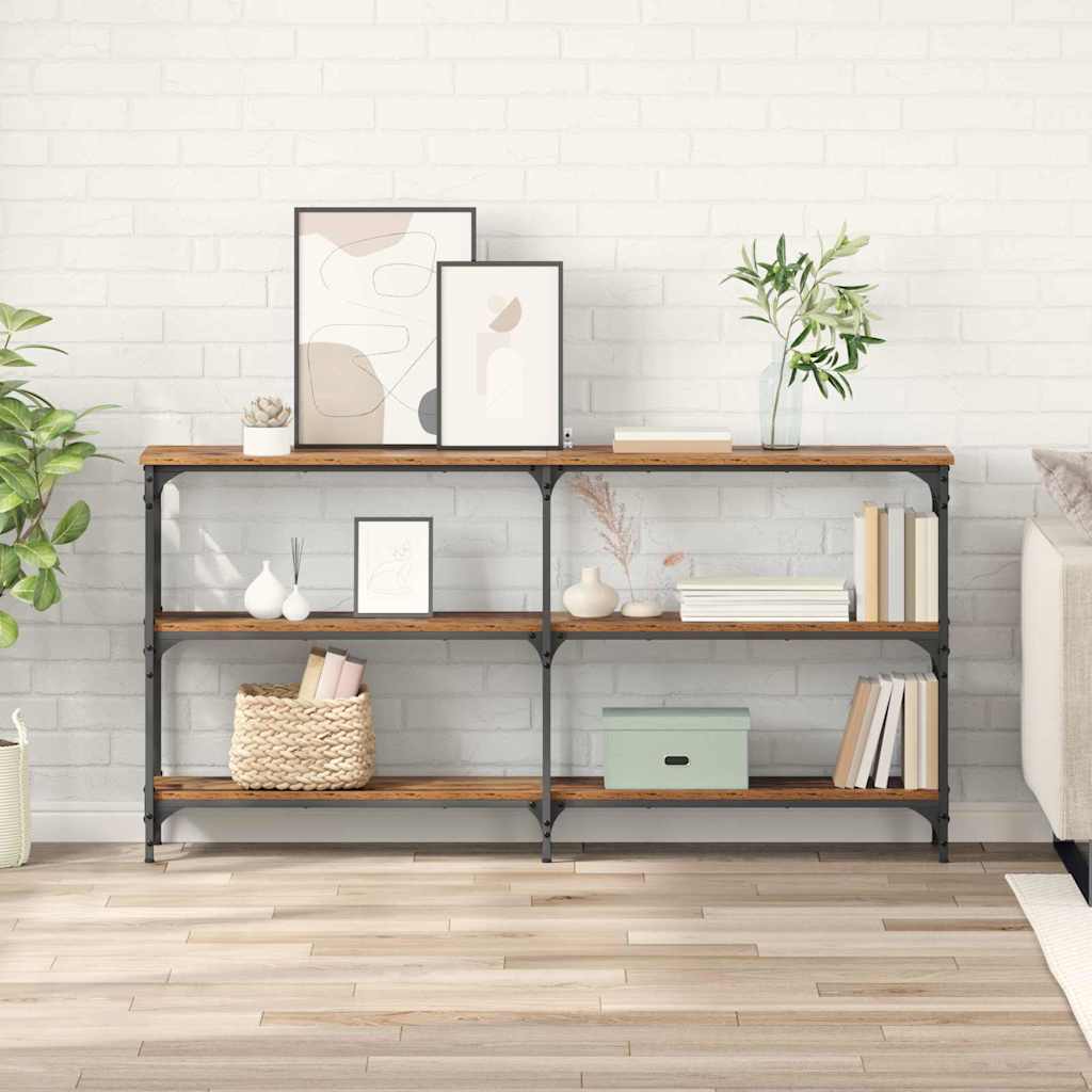 Konsolentisch Altholz, 150cm, Industrie-Stil